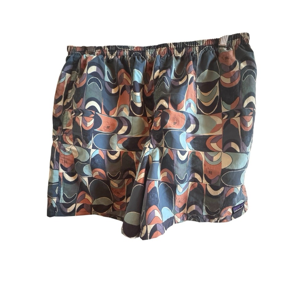 Patagonia Baggies Shorts Mens Large Multicolor Swallowtail Geo Blue 5 inch Swim